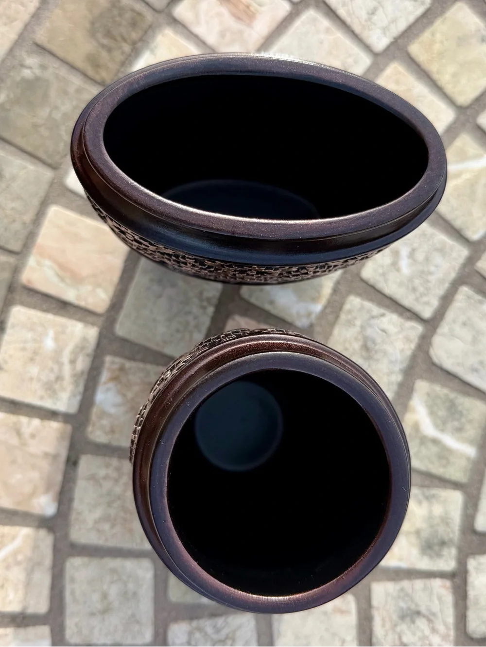 Stately Dublin 2-Piece Bathroom Accessories — Brown